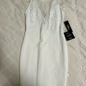 Lulu's Ivory Lace Dress